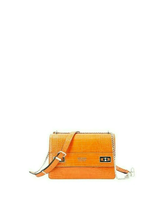 Guess Sac Bandoulière Katey Rabat Xbody Convertible Orange Guess Sac Bandoulière Katey Rabat Xbody Convertible Orange
