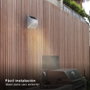 GSC Evolution Applique solaire LED Kolam Blanche 3W 4000K avec capteur de mouvement et crépusculaire