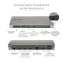 Startechcom Docking Station Thunderbolt 4 11-en-1 Hub USB-C 8K 60Hz 96W PD Ethernet SD/MicroSD pour PC et Mac
