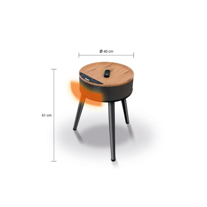 Unold 86545 - Radiateur soufflant céramique de table Henry, noir et marron Unold 86545 - Radiateur soufflant céramique de table Henry, noir et marron