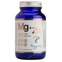 Veggunn Magnesio+Zinc+Vit C+B6 90Vcap. Complément alimentaire Magnésium Zinc Vitamine C B6