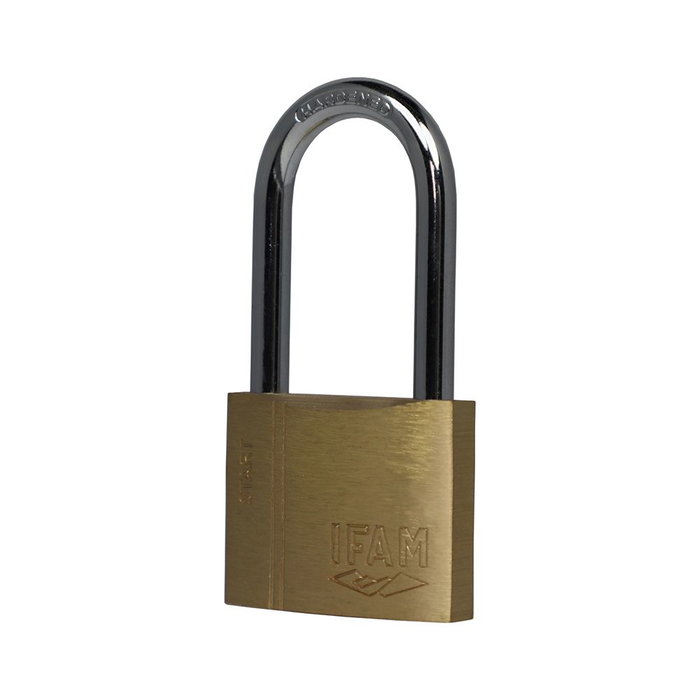 Ifam SR40AL 074010SR Cadenas à arceau long 40mm Acier trempé chromé Laiton extrudé