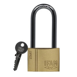 Ifam SR40AL 074010SR Cadenas à arceau long 40mm Acier trempé chromé Laiton extrudé