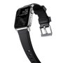 Nomad Rugged Strap Bracelet Noir avec Connecteurs Argentés pour Apple Watch 42/44/45/49mm