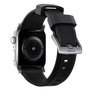 Nomad Rugged Strap Bracelet Noir avec Connecteurs Argentés pour Apple Watch 42/44/45/49mm