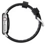 Nomad Rugged Strap Bracelet Noir avec Connecteurs Argentés pour Apple Watch 42/44/45/49mm