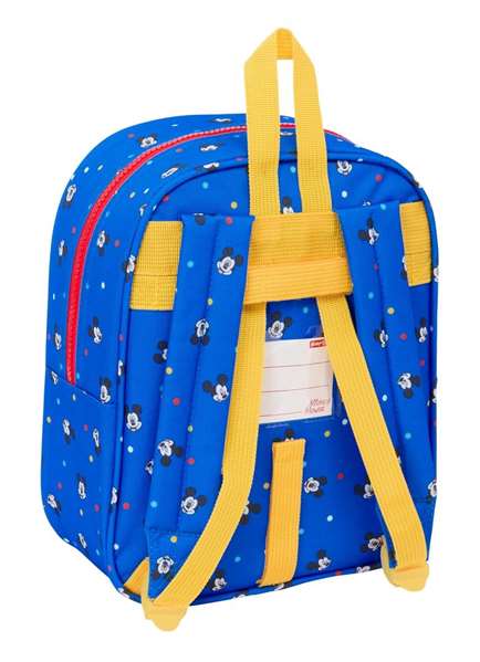 Safta Mochila Guarderia Adapt Carro Intercambi Mickey Mouse "Good Day" 22 x 27 x 10 cm - Sac à dos garderie adaptable poussette