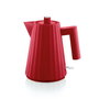 Alessi MDL06/1 R - Bouilloire électrique Plissé par Michele De Lucchi, 1 litre, petite, rouge