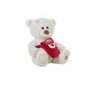 BigBuy Kids Peluche Ours Blanc Messager 25cm