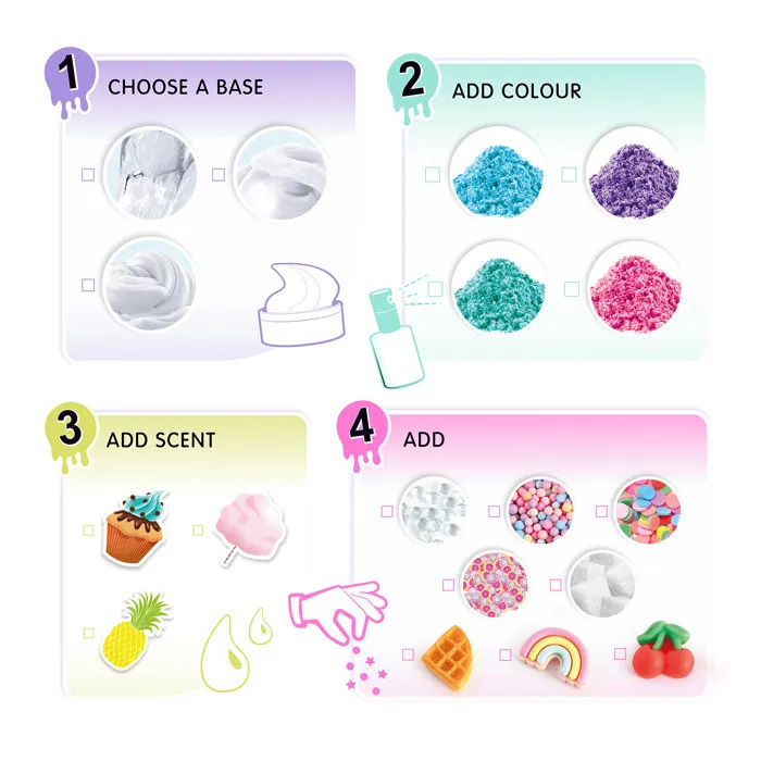 Canal Toys - So Slime Slime Experience Set Premium SSC 342 - Kit Créatif avec 3 Pots de Slime, Colorants et Décorations - À partir de 6 ans