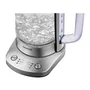 Sencor SWK 1590SS Bouilloire électrique avec théière, 1.5L, acier inoxydable, contrôle électronique de température 70-100°C, maintien au chaud, 1500W