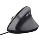 Trust 25144 Souris Ergonomic Verticale Bayo II Noir, Câble USB 1.5m, 6 Boutons, DPI 800-2400, Silencieuse