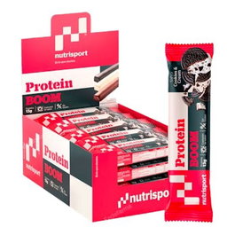 Nutrisport Protein Boom Barritas Cookies And Cream 24 Unités – Barre Protéinée