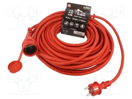 KEL Rallonge réseau H05RR-F 3G2,5mm2 30m rouge