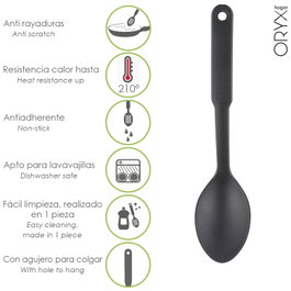 ORYX Cuillère de cuisine Nylon Basic 30,5 x 7 cm