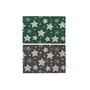 Paillasson DKD Home Decor Gris Caoutchouc Etoiles Blanc Vert 2 Unités Fibres de coco (60 x 40 x 1,5 cm)