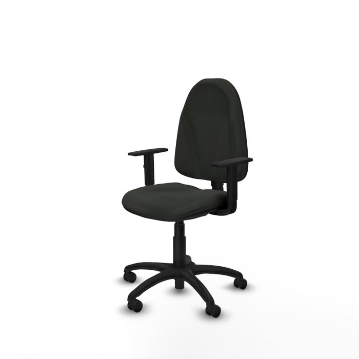 PIQUERAS Y CRESPO Chaise de bureau Algarra noire avec mécanisme de contact permanent
