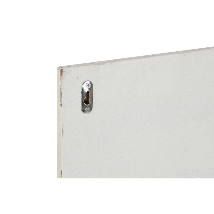 Home ESPRIT Décoration murale Scandi Boulettes Blanc Naturel 80 x 6 x 80 cm