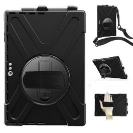 eSTUFF Chicago Coque intégrale Defender pour Microsoft Surface Pro 7+/7/6/5/4 - Noir