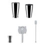 Alessi 5050SET I Lunar Eclipse Set Accessoires Cocktail en Acier Inoxydable 18/10 - Coctelera, Mesure, Colador, Mezclador