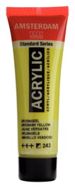 Amsterdam Peinture acrylique Standard Series Jaune verdâtre 243, 20 ml
