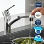 Grohe QUICKFIX Start Robinet de cuisine avec douchette extractible, inverseur 2 jets et rotation 90°, référence 30531001