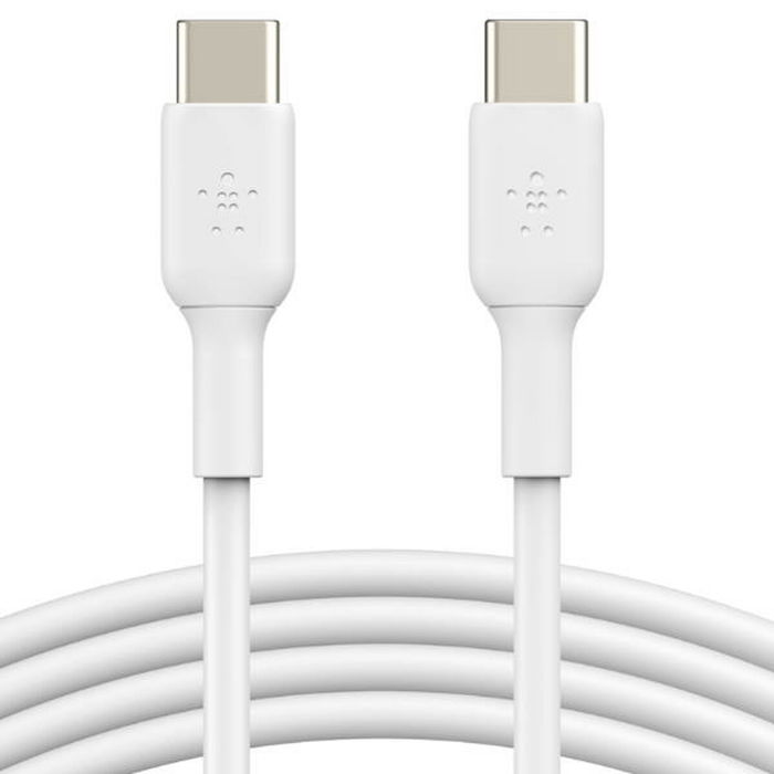 Câble USB-C vers USB-C Belkin CAB003BT2MWH Blanc 2 m