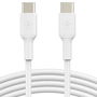 Câble USB-C vers USB-C Belkin CAB003BT2MWH Blanc 2 m