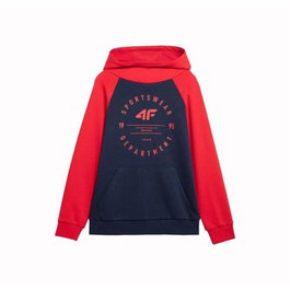 Sweat à capuche enfant 4F M221 Rouge Bleu foncé