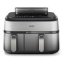 Philips Airfryer NA555 00 Dual Basket 9L 2750W Silver