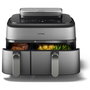 Philips NA555/00 Friteuse sans huile Airfryer Dual Basket 9L 2750W argent