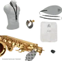 SML Saxophone Soprano Courbé Sc620 SML, Sib, Laqué Doré, avec Kit BG