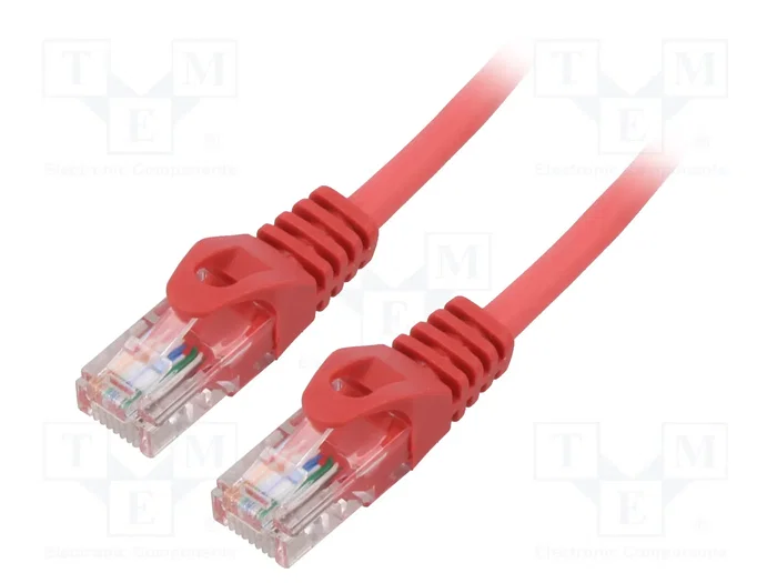 LANBERG Cordon de raccordement Cat 5e U/UTP RJ45 1,5 m rouge LANBERG Cordon de raccordement Cat 5e U/UTP RJ45 1,5 m rouge