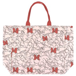 Disney Sac à Dos Minnie 48 cm - Sac Bandoulière pour Enfant en Coton - 48x44x17 cm