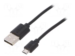 GOOBAY Câble USB 2.0 de 2m, USB A vers Micro USB, Noir