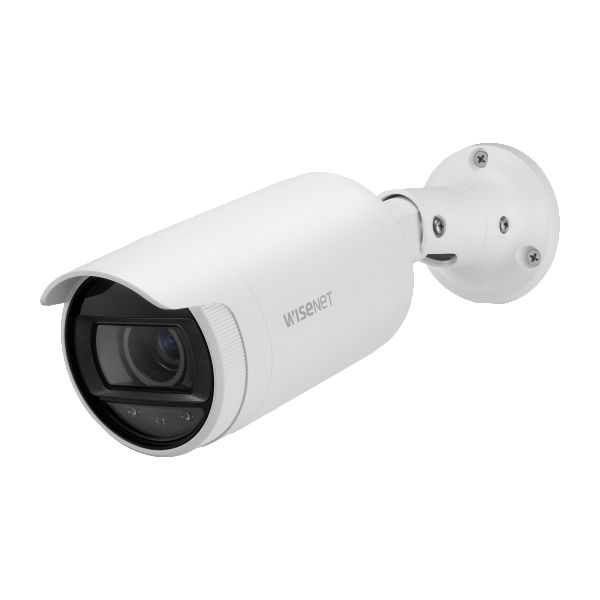 Hanwha Caméra bullet IR 2MP A Series - Lentille varifocale motorisée 3.1x, WiseStream II, 120dB WDR, PoE, blanc Hanwha Caméra bullet IR 2MP A Series - Lentille varifocale motorisée 3.1x, WiseStream II, 120dB WDR, PoE, blanc