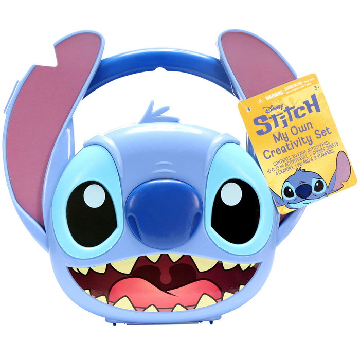 JUST PLAY Set de Papeterie Stitch Disney - Bloc d'activités, Rollo d'activités 3m, Stickers, Crayons et Tampons - Coffret de Création - Âge +3 ans JUST PLAY Set de Papeterie Stitch Disney - Bloc d'activités, Rollo d'activités 3m, Stickers, Crayons et Tampons - Coffret de Création - Âge +3 ans
