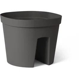 Garden Id Smile - Pot de balustrade 30 cm avec réserve d'eau, adaptable à toutes les balustrades, fabriqué en matériaux recyclés et 100% recyclable