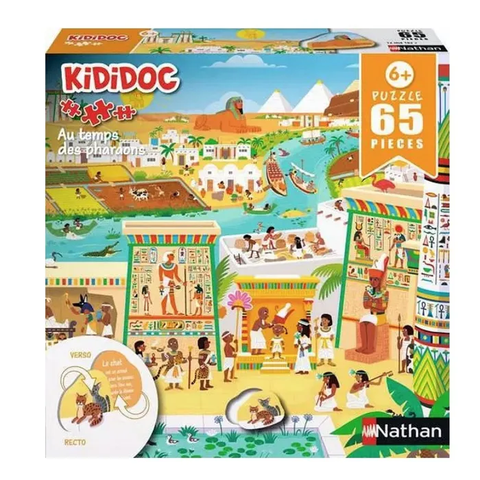 Nathan Jeux Puzzle Kididoc Au temps des pharaons Nathan Jeux Puzzle Kididoc Au temps des pharaons