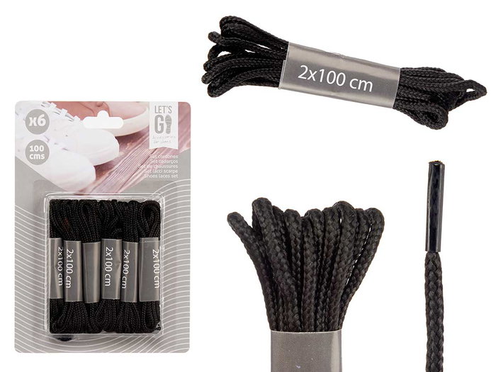 ARTE REGAL Lot de 48 cordons noirs 100 cm ARTE REGAL Lot de 48 cordons noirs 100 cm