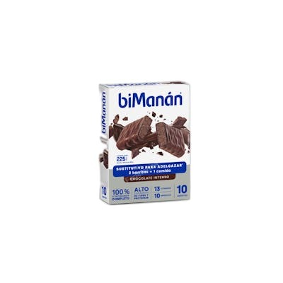 BIMANAN beSLIM Barritas Chocolate Intenso 10 uds BIMANAN beSLIM Barritas Chocolate Intenso 10 uds