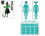 Déguisement de Sorcière Verte avec Jupe de Tulle et Chapeau pour Fille, Âge 10-12 Ans - Composition: Polyester - Thème: Halloween