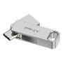 Clé USB PNY PFDI64GDULINKTYCG Argenté Acier 64 GB