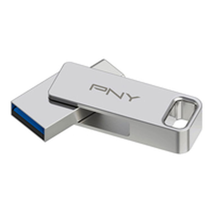 Clé USB PNY PFDI64GDULINKTYCG Argenté Acier 64 GB Clé USB PNY PFDI64GDULINKTYCG Argenté Acier 64 GB