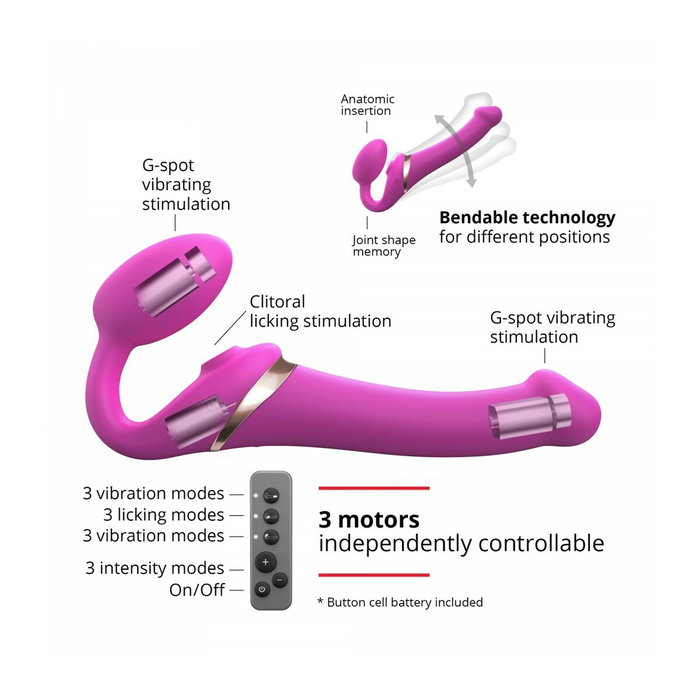 Vibromasseur Strap-on-me 6017425 Rose