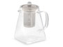 Vivalto Tetera avec Filtre en Acier 800 ml Verre Transparent Métal 15x15x10 cm (Set de 12)