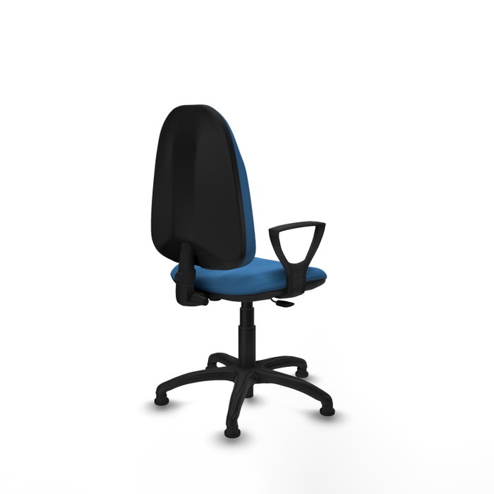 PIQUERAS Y CRESPO Chaise de bureau Algarra, similicuir bleu clair