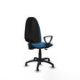PIQUERAS Y CRESPO Chaise de bureau Algarra, similicuir bleu clair