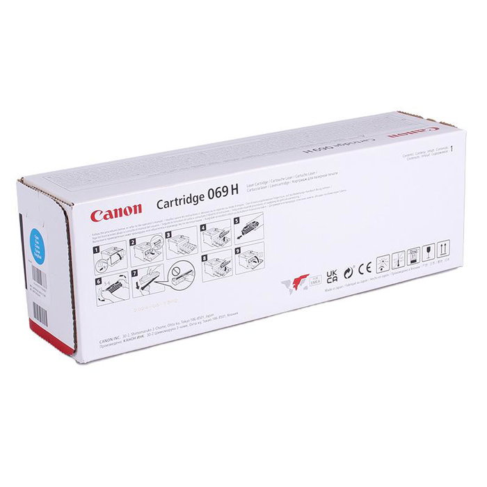 Canon Cartouche Toner 069H Cyan Haute Capacité Originale pour i-SENSYS LBP673Cdw LBP673dw MF752Cdw MF754Cdw Canon Cartouche Toner 069H Cyan Haute Capacité Originale pour i-SENSYS LBP673Cdw LBP673dw MF752Cdw MF754Cdw