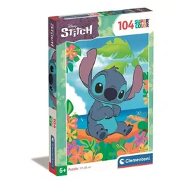 Clementoni Puzzle 104 Pièces - Stitch (Lilo & Stitch) - Pour Enfants à Partir de 3 Ans - Dimensions 27 x 38 cm